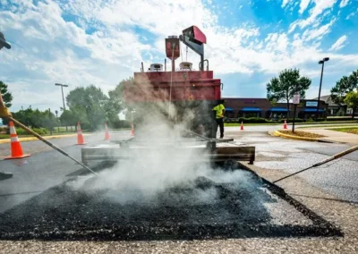 Asphalt work with Duramax team