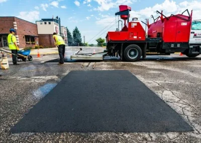 Patch work asphalt